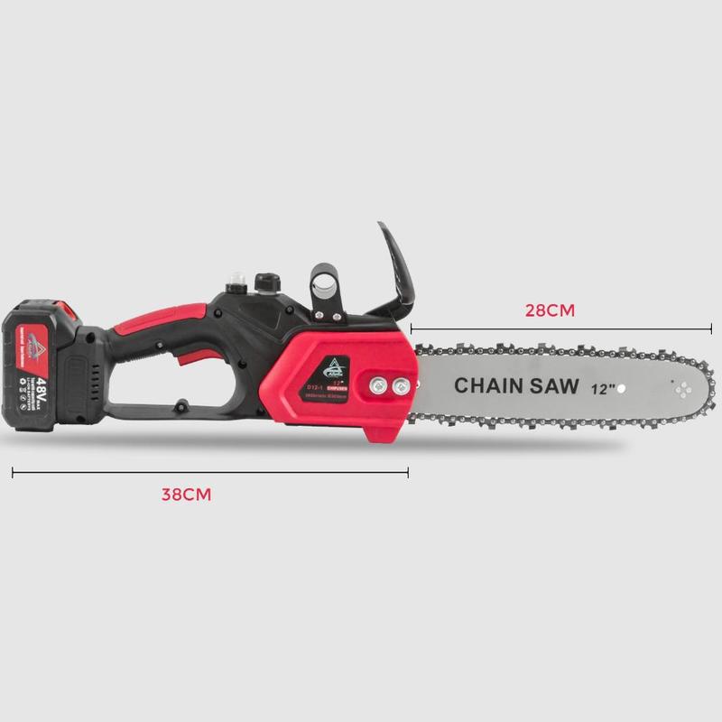 Allefix Chainsaw Cordless Gergaji Rantai Elektrik Mini 12 Inch 2 2