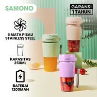 Gambar Samono Portable USB Juicer 350ML SW-Y9 Blender Mini 6 Pisau - SWY9 - Merah Muda dari amac electronic store Kota Tangerang 1 Tokopedia