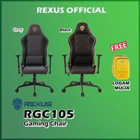 Gambar Rexus RGC-105 Gaming Chair RGC105 Kursi Gaming - Black dari Officiall Brands Kota Administrasi Jakarta Barat 1 Tokopedia