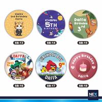 Gambar Sticker Ulang Tahun Anak Anak / Birthday Sticker - Diameter 3cm dari Nex Printshop Kota Tangerang Selatan 4 Tokopedia