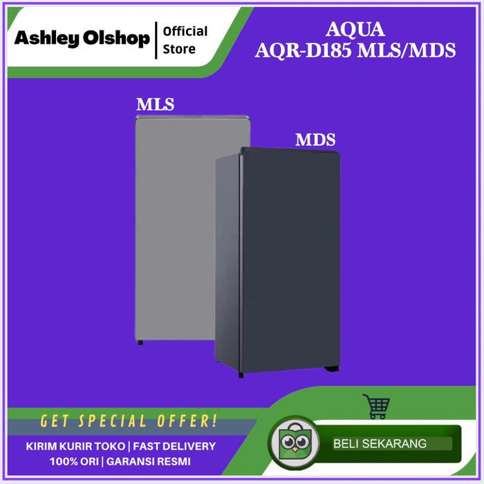 Gambar Kulkas 1 Pintu 145 Liter Aqua AQR D185MLS/MDS Aqua AQR-D185 MDS/MLS dari Ashley Olshop Official Store Kota Administrasi Jakarta Utara Tokopedia