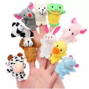 Animal Finger Puppet 10 Pcs - Boneka Jari Tangan Berbahan Kain Lembut