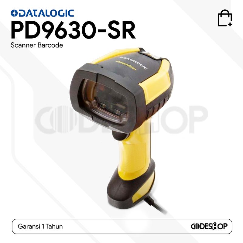 Scanner Barcode Industrial Datalogic Powerscan PD9630-SR Scan 2D 1D ...