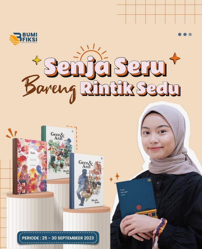 Gambar Senja Seru Bareng Rintik Sendu "Buku Novel Pukul Setengah Lima" dari Bumi Fiksi Makassar Kota Makassar Tokopedia