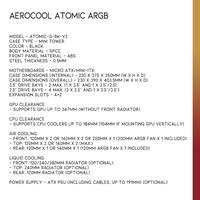 Gambar AEROCOOL Atomic ARGB | Mini Tower Case dari Nano Komputer Kota Administrasi Jakarta Pusat 5 Tokopedia