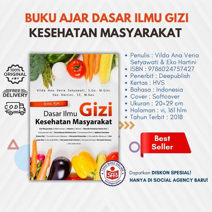Gambar Buku Ajar Dasar Ilmu Gizi Kesehatan Masyarakat - Vilda Ana Veria S dari Social Agency Baru Kota Yogyakarta Tokopedia