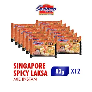 Sedaap Mie Instan Singapore Spicy Laksa 83 gr x 12 pcs