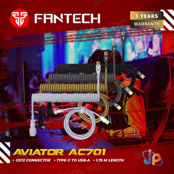 Jual Fantech Aviator AC701 Coiled Cable Type C Mechanical Keyboard ...