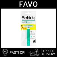 Gambar Pisau Cukur Schick Exacta 2 for Sensitive Skin - 3 Razors dari FAVO Official Store Kota Administrasi Jakarta Selatan 1 Tokopedia