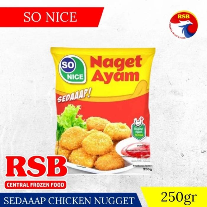 Gambar So Nice Naget Ayam 250gram dari Not now Kab. Bandung Tokopedia