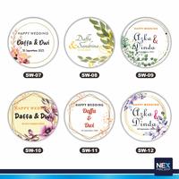 Gambar Sticker Label Pernikahan / Wedding Sticker Souvenir - Diameter 3cm dari Nex Printshop Kota Tangerang Selatan 3 Tokopedia