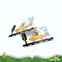 Gambar Kartu Flazz Gen 2 Uang Elektronik - Fred the Frog In A Car Edition E-Payment Card dari JumbaJamba Kota Administrasi Jakarta Selatan 3 Tokopedia