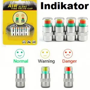 Tutup Pentil ban Mobil Motor Indikator Tekanan Angin warning Valve Cap
