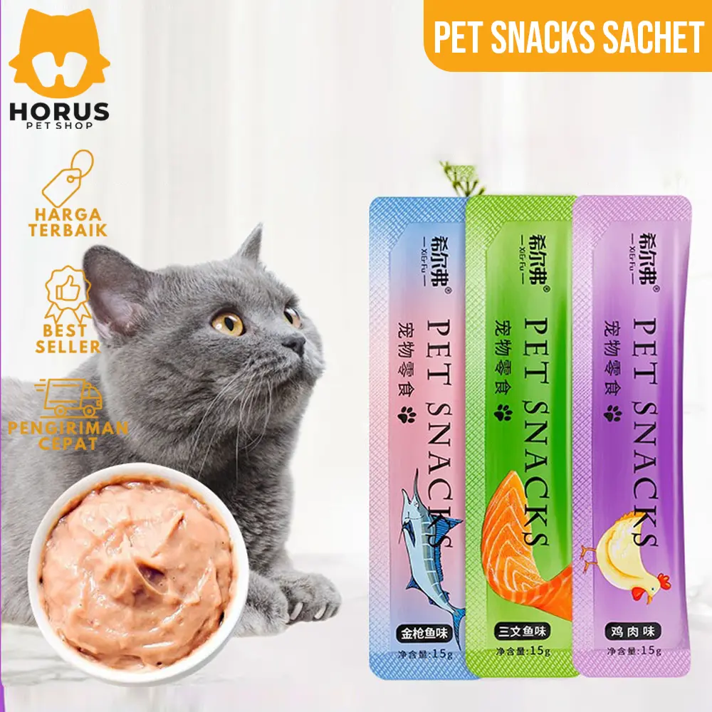 Pet Snack Kucing Creamy Cat Strip Food Makanan peCemilan Kucing