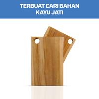 Gambar Talenan Kayu Jati Persegi Panjang Wooden Cutting Board Pepita homLiv - L dari KODAKI Mall Kota Administrasi Jakarta Utara 4 Tokopedia