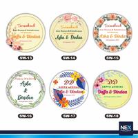 Gambar Sticker Label Pernikahan / Wedding Sticker Souvenir - Diameter 3cm dari Nex Printshop Kota Tangerang Selatan 4 Tokopedia