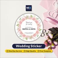 Gambar Sticker Label Pernikahan / Wedding Sticker Souvenir - Diameter 3cm dari Nex Printshop Kota Tangerang Selatan 1 Tokopedia