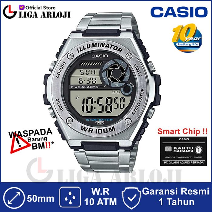 Gambar CASIO MWD-100HD-1AVDF - Jam Tangan Pria - Digital Rantai - MWD100HD dari Liga.Arloji Kota Administrasi Jakarta Pusat Tokopedia