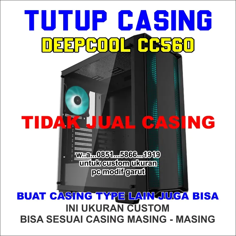 SIDE PANEL DEEPCOOL CC560 TUTUP CASING SAJA