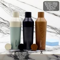 Gambar Botol Minum Trendy 2 Tone Tumbler Flask 500 ML HR-555 X Ergonomic Easy - Baby Pink dari Ollahomeliving Kota Bogor 5 Tokopedia