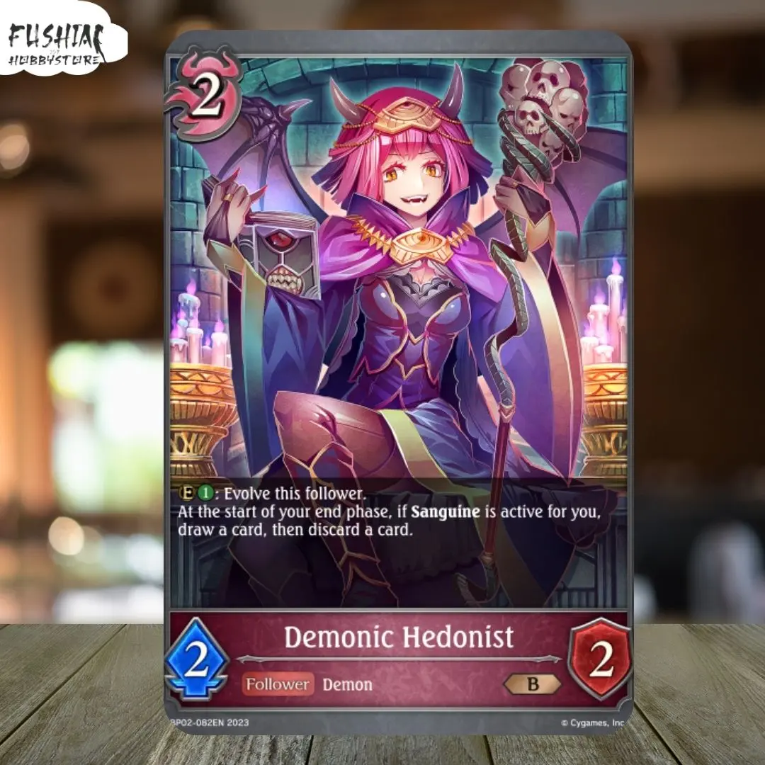 Shadowverse Evolve BP01-082EN 2023 Demonic Hedonist