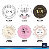 Gambar Sticker Label Pernikahan / Wedding Sticker Souvenir - Diameter 3cm dari Nex Printshop Kota Tangerang Selatan 2 Tokopedia
