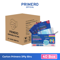 Gambar PRIMERO Masker 3ply Putih - Karton - 3ply Biru dari PRIMERO STORE OFFICIAL Kota Tangerang 2 Tokopedia