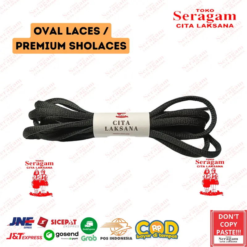 Tali Sepatu Shoelace Bulat (OVAL) Premium Shoelace  / Oval Shoelace 4