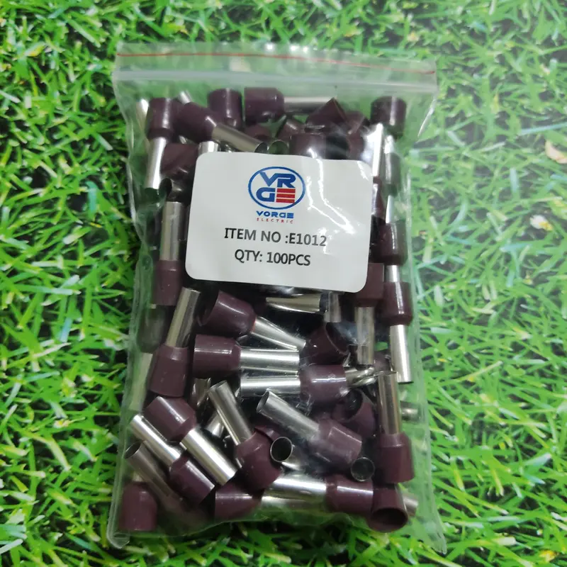 FERRULES E-1012 COKLAT Insulated 10mm SKUN KABEL Tusuk Sleeve e1012 0