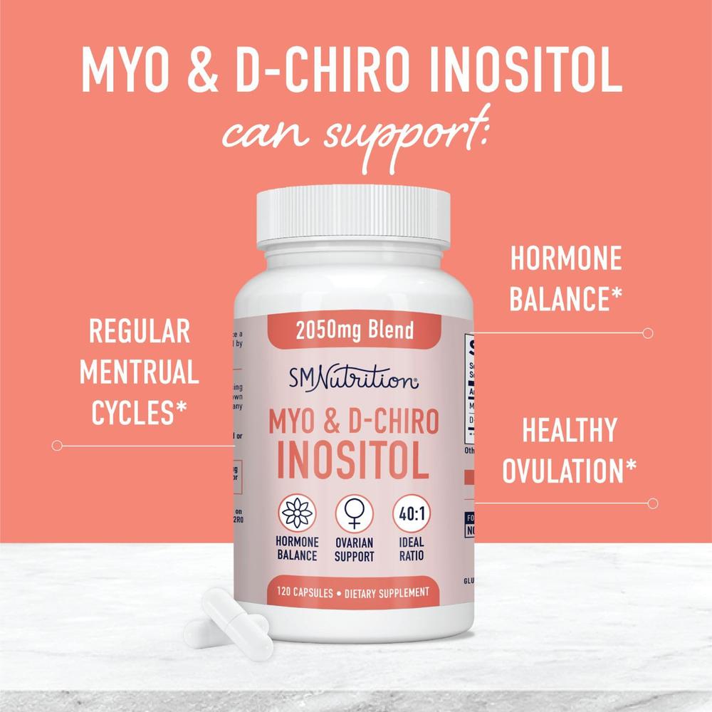 SM Nutrition Myo DChiro Inositol PCOS Regulate Menstrual Cycle Women