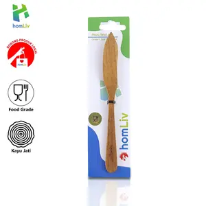 Pisau Jati ORENO Pisau Selai Kayu Foodgrade Wooden Butter spoon homLiv
