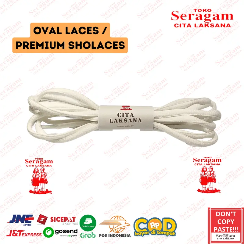 Tali Sepatu Shoelace Bulat (OVAL) Premium Shoelace  / Oval Shoelace 3