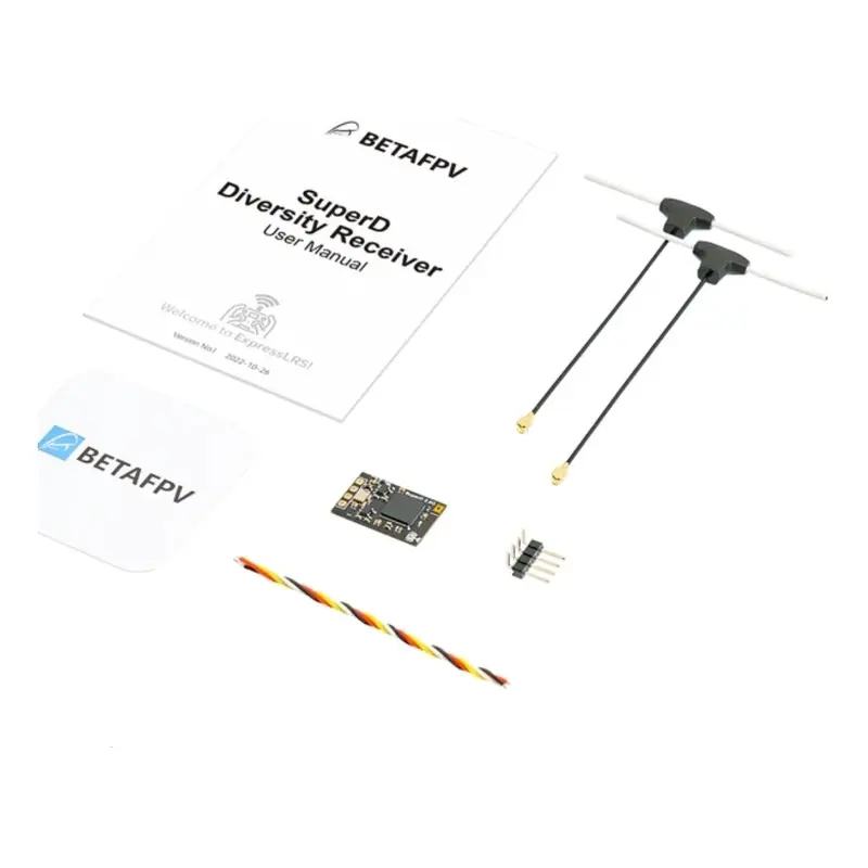 BetaFPV SuperD ELRS Diversity Receiver  Elrs 2.4GHz 868MHz 915MHz 4