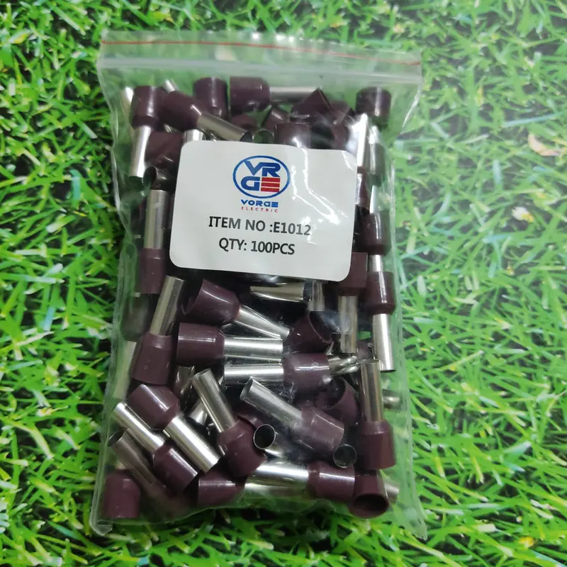 FERRULES E-1012 COKLAT Insulated 10mm SKUN KABEL Tusuk Sleeve e1012 2