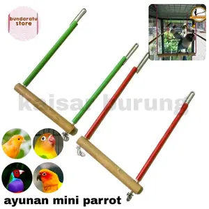 Ayunan Burung Parrot Lovebird mainan burung finch cocktail