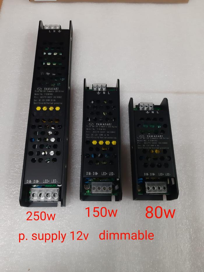 Gambar TRAFO YAMASAKI DIMMABLE LED DRIVER 12V 80W, 150W,250W  12.5A - 80W dari CV. Sumber Cahaya Baru Kota Administrasi Jakarta Barat Tokopedia