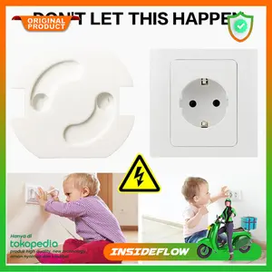 Pengaman Stop Kontak Colokan Listrik Safety Socket Plug EU Spring Styl
