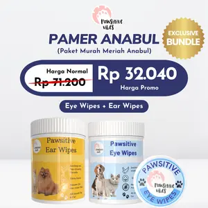 [Pamer anabul E] pawsitive vibes eye wipes + ear wipes