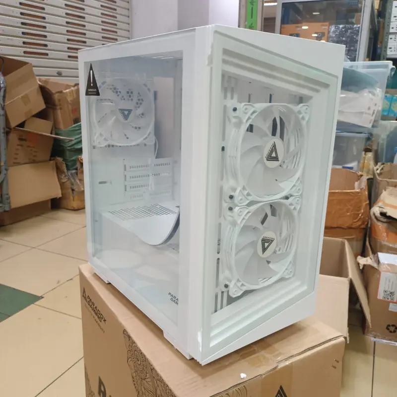 Casing Komputer Paradox Gaming Rakhie MATX Include 3Fan RGB 0
