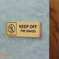 Gambar Sign Keep Off The Grass Kayu + Sticker Hitam Putih Instalasi Tempel - INPI HOUSE - Hitam dari INPI HOUSE Official Kota Bandung 2 Tokopedia