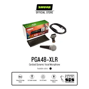 Shure PGA48-XLR Cardioid Dynamic Vocal Microphone