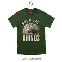 Gambar kaos save badak save the rhino dari phanzshop Jakarta Selatan 1 Tokopedia