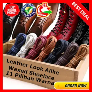 TALI SEPATU LILIN BULAT / Tali Sepatu Variasi Round Sholeace Waxed