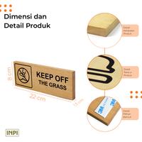 Gambar Sign Keep Off The Grass Kayu + Sticker Hitam Putih Instalasi Tempel - INPI HOUSE - Hitam dari INPI HOUSE Official Kota Bandung 4 Tokopedia