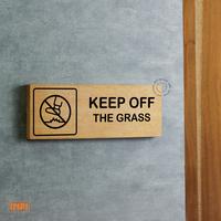 Gambar Sign Keep Off The Grass Kayu + Sticker Hitam Putih Instalasi Tempel - INPI HOUSE - Hitam dari INPI HOUSE Official Kota Bandung 1 Tokopedia
