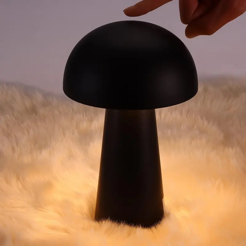 Lampu Meja - LED Mushroom Table Lamp - USB Rechargeable 0