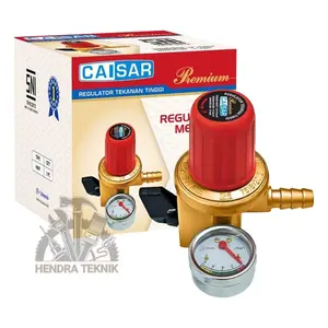 REGULATOR LPG HIGH PRESSURE + METER KEPALA GAS ELPIJI TEKANAN TINGGI