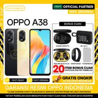 Gambar OPPO A38 4/128 OPPO A 38 4/128 GARANSI RESMI INDONESIA - GLOWING BLACK, TANPA BONUS dari Cuan Gadget.id Kota Bekasi 1 Tokopedia