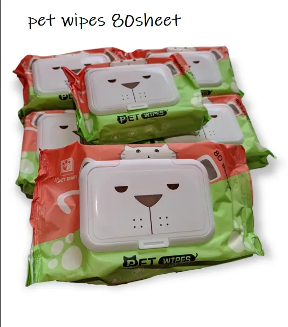 Pet Wipes Tissue Basah - Tisu Basah Kucing Anjing 80 Sheet