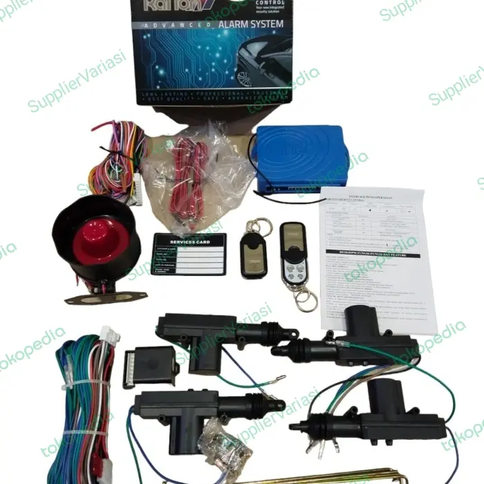 Alarm mobil merek raiton universal paket central lock 1